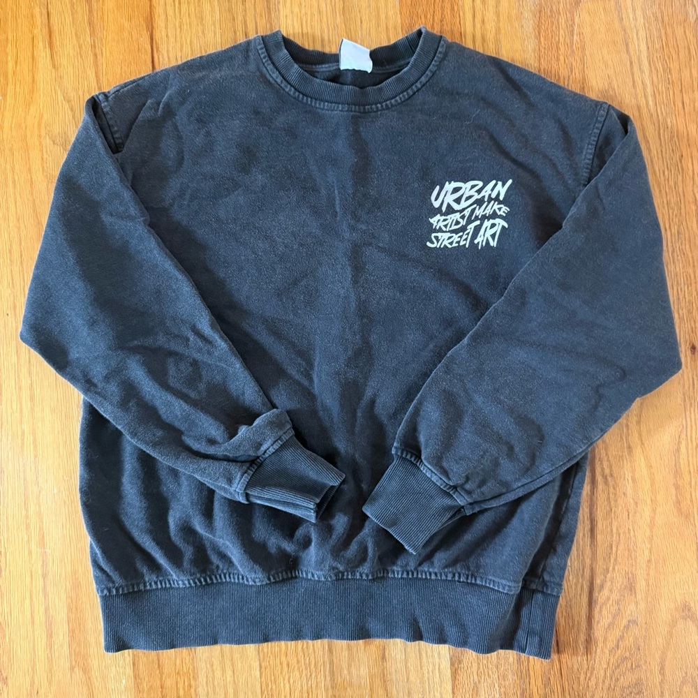 Zara Boys faded black sweatshirt